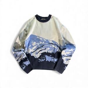 Vtg Japanese Style Mountain Pullover